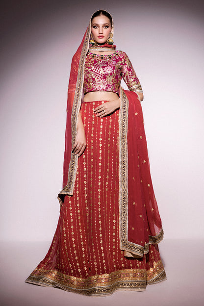 Molten Lava Lehnga Choli